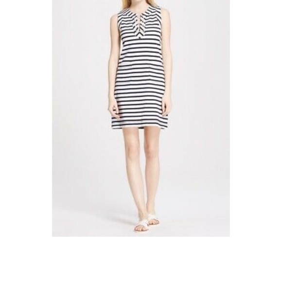 Kate spade nautical jersey cotton dress XXS navy and white excellent - Picture 4 of 8